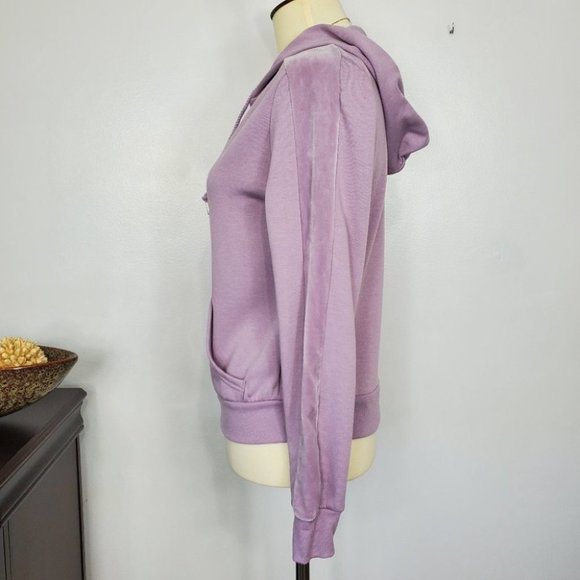 Hippie Rose Soft Cozy Fleece Zip-Up Hoodie Sweatshirt Jacket NEW NWT Size XS - Picture 5 of 12